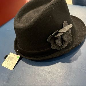 Black Fedora Hat NEW